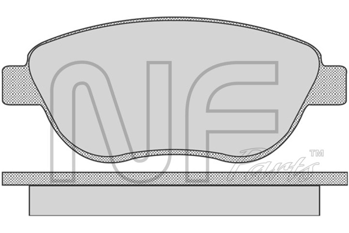 NF PARTS stabdžių trinkelių rinkinys, diskinis stabdys NF0018871